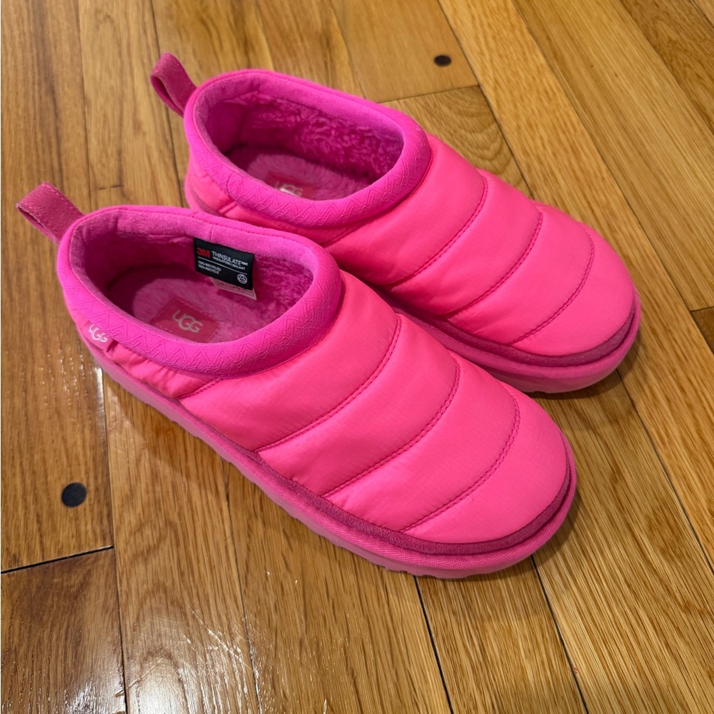 UGG Women’s Tasman Pink Polyester Slip On Shoes